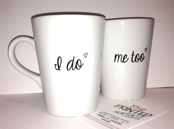 Des mugs de mariés !
