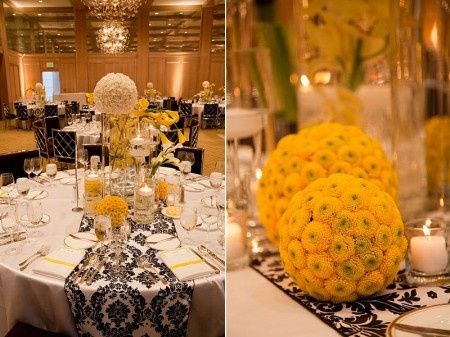 Le club du mariage jaune et noir