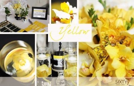 Le club du mariage jaune et noir