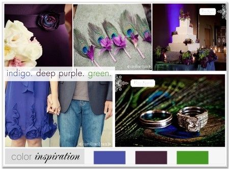 Le club du mariage bleu et violet