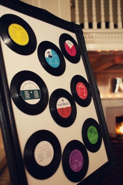 Idée déco de la semaine #13 avec des disques et des cassettes 80's - 6