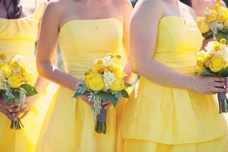 Le club du mariage vert et jaune