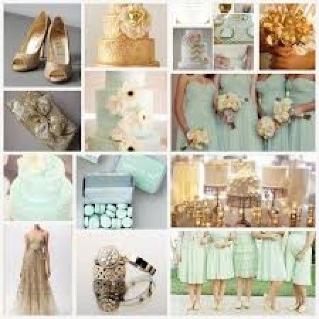 Le club du mariage vert et or