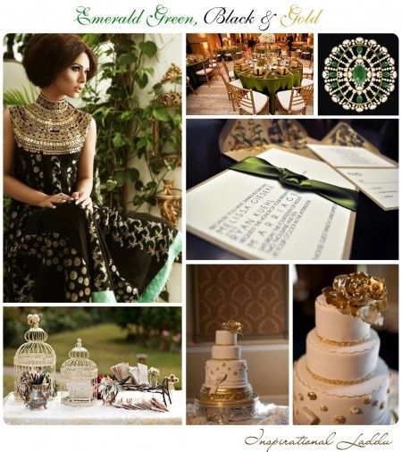 Le club du mariage vert et or