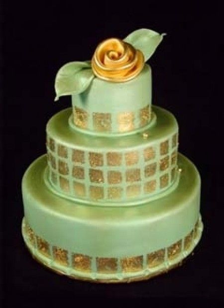 Le club du mariage vert et or