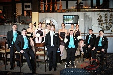 Le club du mariage marron et bleu 