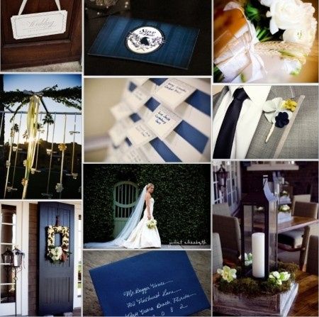 Le club du mariage marron et bleu 