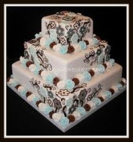 Le club du mariage marron et bleu 