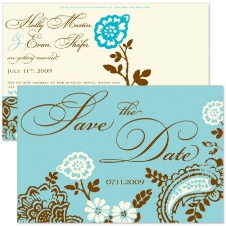 Le club du mariage marron et bleu 