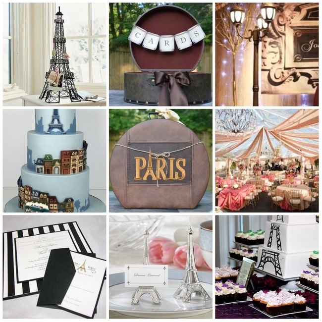 Idées décoration pour un mariage sur le thème de Paris