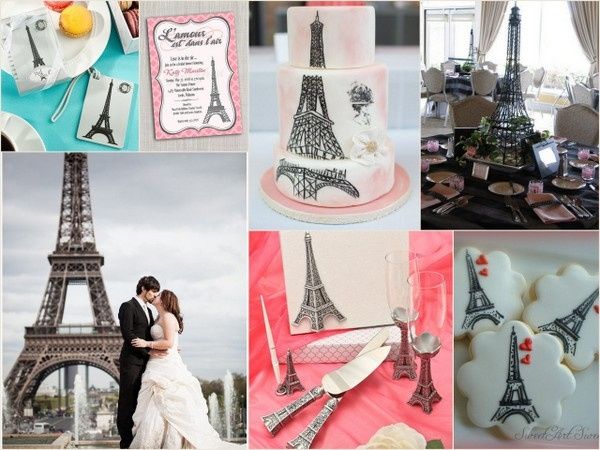 Idées décoration pour un mariage sur le thème de Paris