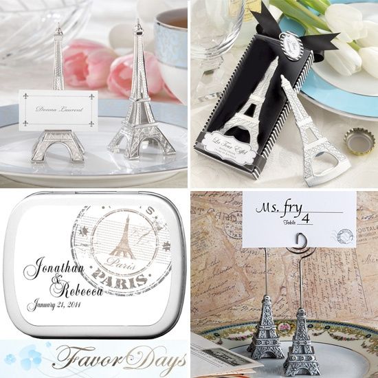 Idées décoration pour un mariage sur le thème de Paris