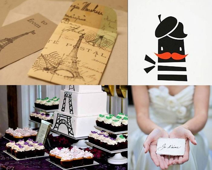 Idées décoration pour un mariage sur le thème de Paris