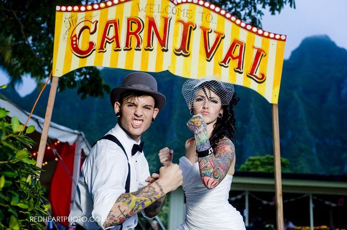 pour un mariage sorti du cirque 