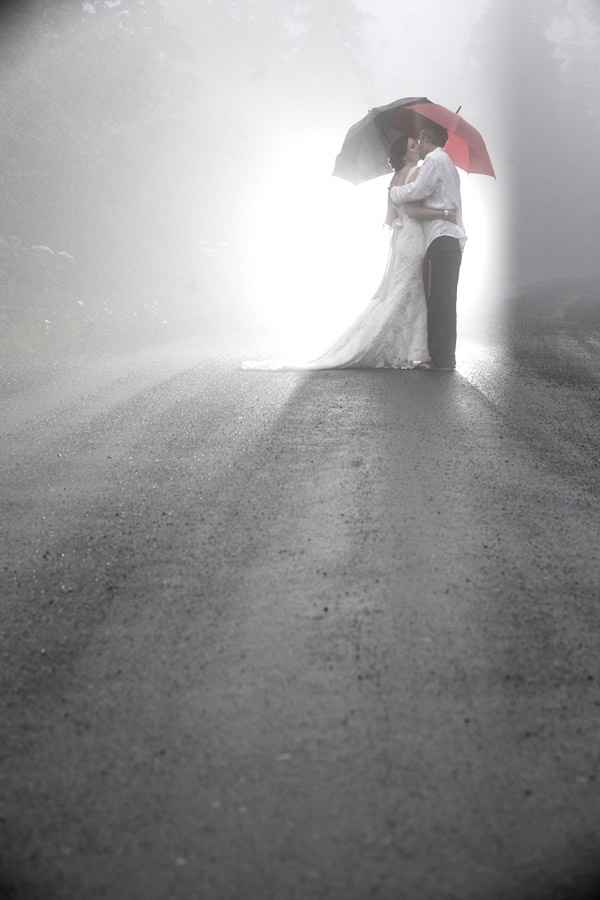 Mariage sous la pluie