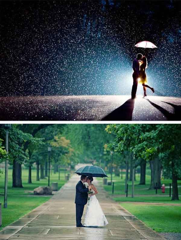 Mariage sous la pluie