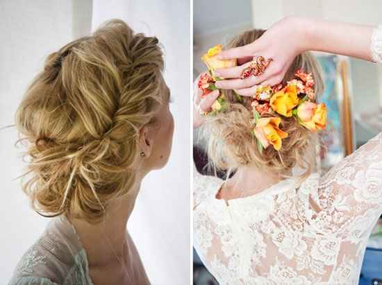 Coiffure avec tresses