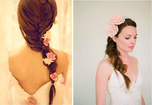 Coiffure avec tresses