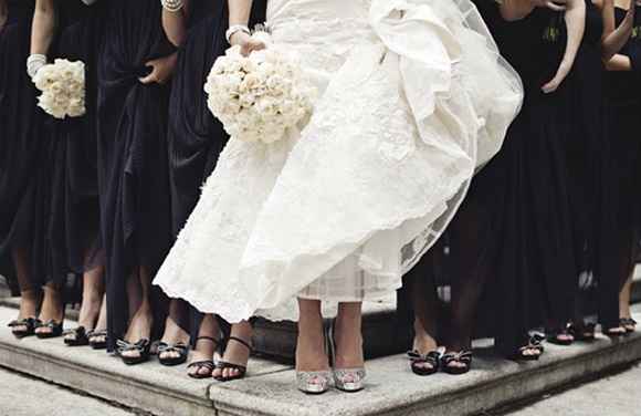 Un mariage en noir et blanc