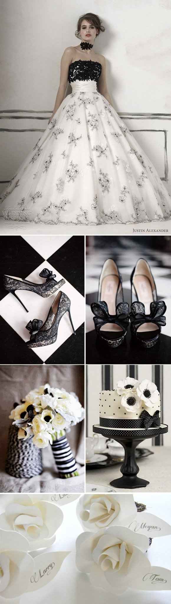 Un mariage en noir et blanc