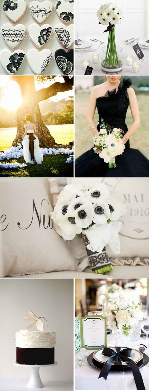 Un mariage en noir et blanc