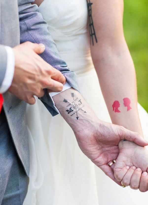 Les tatouages en couple