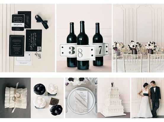 mariage noir et blanc