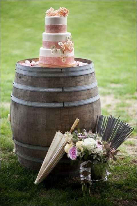 Décorations avec tonneaux de vin