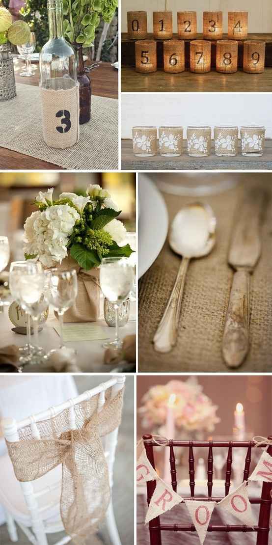 Idées décoration avec de la toile de jute