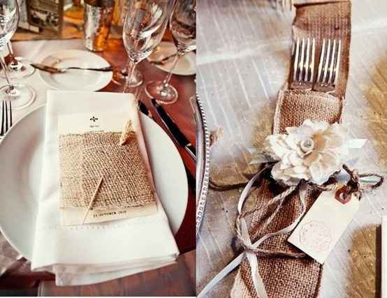 Idées décoration avec de la toile de jute