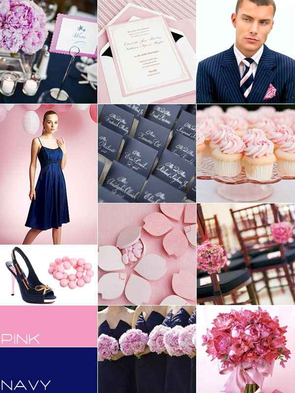 Le club du mariage framboise et bleu