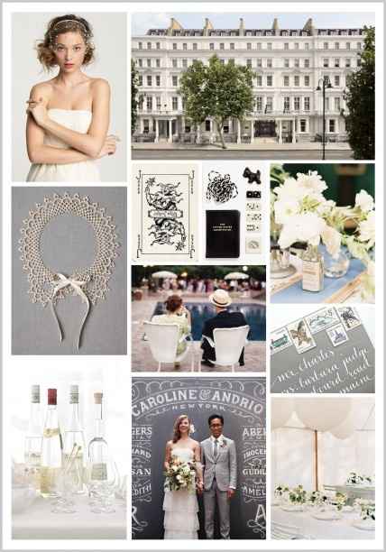 le club du mariage gris et blanc