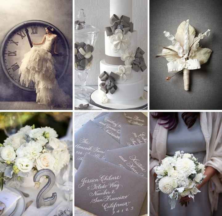 le club du mariage gris et blanc