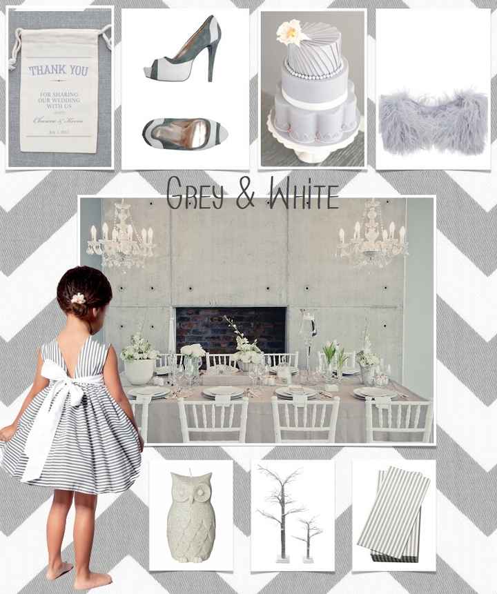 le club du mariage gris et blanc