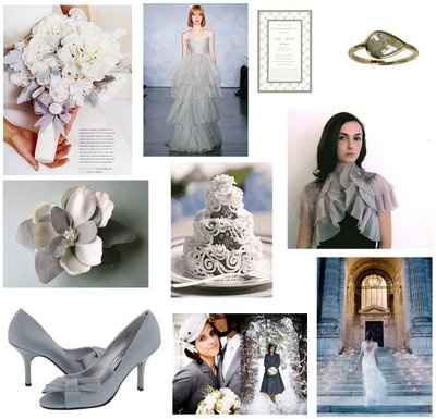 le club du mariage gris et blanc