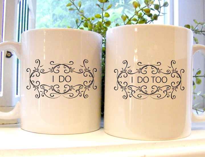 Des mugs de mariés !