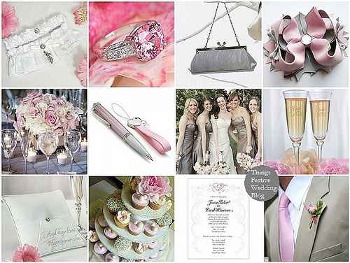 Le club du mariage rose et argent