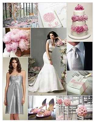 Le club du mariage rose et argent