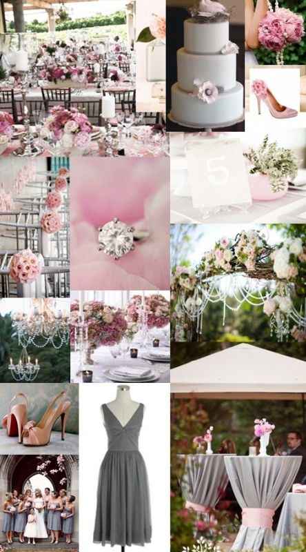 Le club du mariage rose et argent