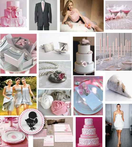 Le club du mariage rose et argent