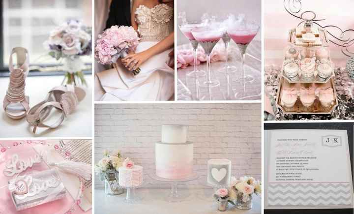 Le club du mariage rose et argent