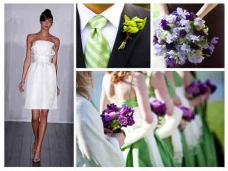 Le club du mariage vert et violet