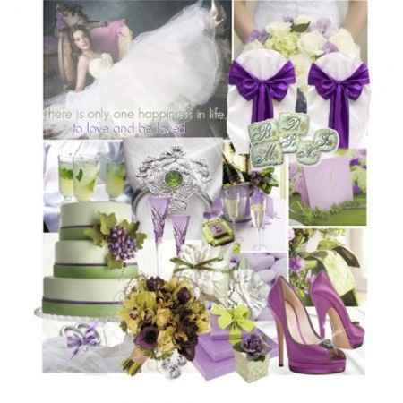 Le club du mariage vert et violet