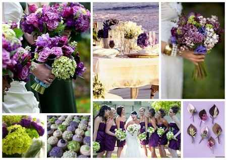 Le club du mariage vert et violet