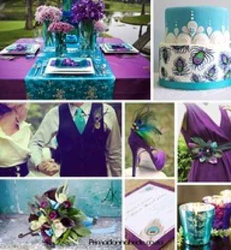 idee-decoration-mariage-vert-et-violet - Blog Tendance Boutik