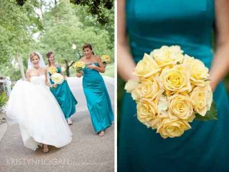 Le club du mariage jaune et bleu