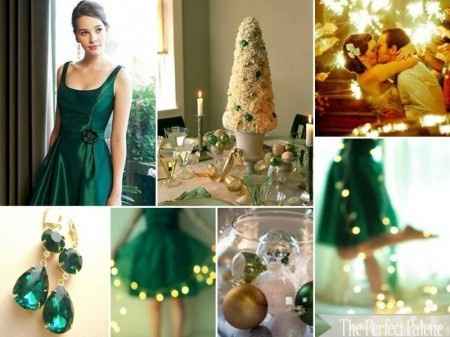 Le club du mariage vert et or