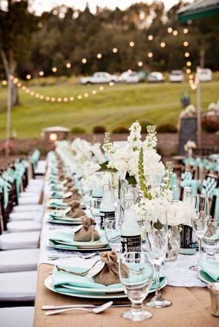 Le club du mariage marron et bleu 