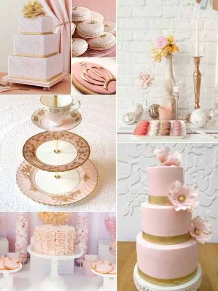 Le club du mariage rose et or