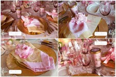 Le club du mariage rose et or